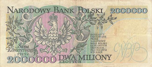 2000000 Zloty Polen p163 1993